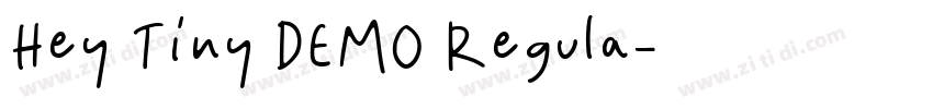 Hey Tiny DEMO Regula字体转换